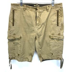 Carbon 2 Colbalt Men's Cargo Shorts Size 33(Measures 35) Faded Khaki Pockets
